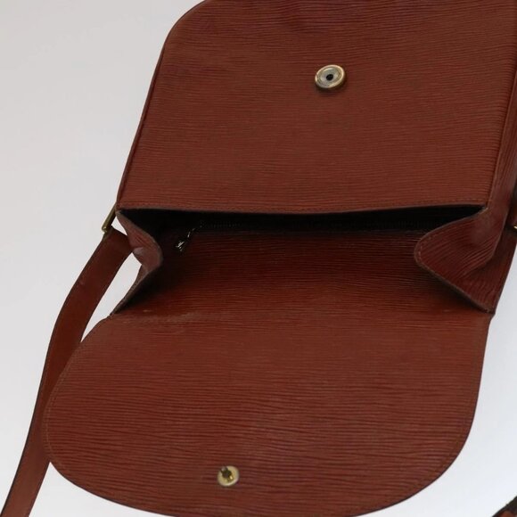 LOUIS VUITTON Epi Saint Cloud GM Shoulder Bag Brown M52193 LV Auth 111133 - Picture 12 of 15